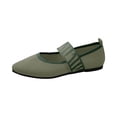 thumbnail image 4 of YOUYEDIAN Womens Mary Jane Shoes Work Non Slip Slip on Ballet Flats Shoes Spring Trendy Wide Closed Toe Low Heels Walking Shoes, 4 of 5