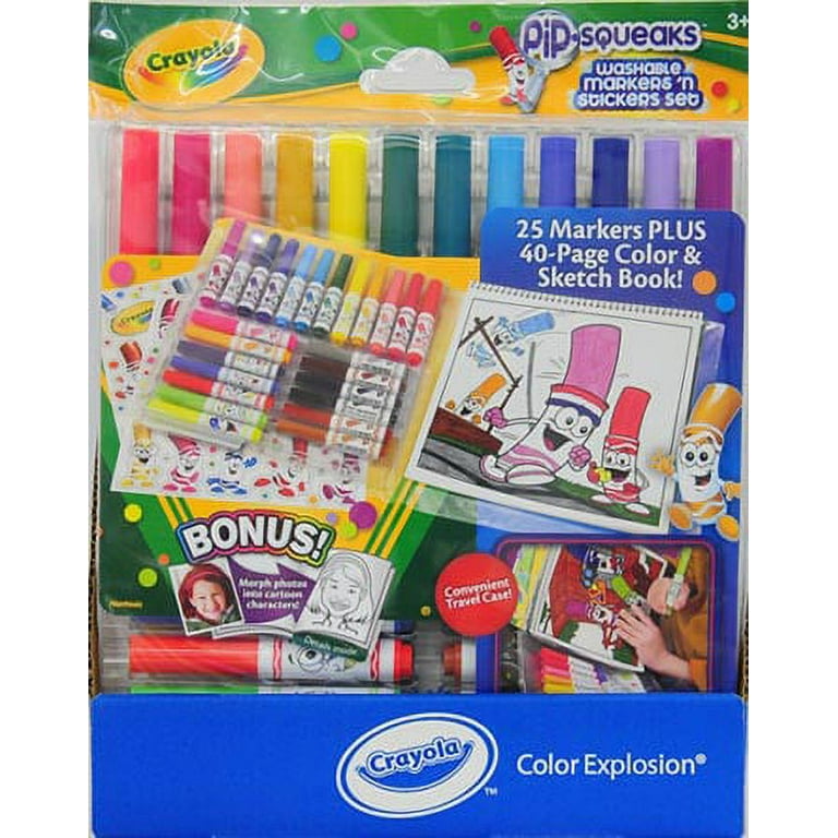 Crayola Pip-Squeaks Washable Markers And Sticker Set