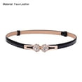 thumbnail image 6 of Shenmeida 2PCS Women Skinny Waist Belt Thin Shiny Rhinestone Waist Strap for Dress, 6 Colors, 6 of 6