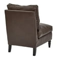 thumbnail image 3 of OSP Home Furnishings Martin Accent Chair in Cocoa Bonded Leather with Solid Wood Legs, 3 of 3