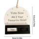 thumbnail image 5 of Sliding Scale Joke Christmas Bauble, Vote Now Am I Your Favourite Child? Funny Wooden Christmas Tree Decorations, Joke Christmas Ornaments, Christmas, 5 of 5