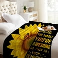thumbnail image 5 of Sunflower Butterfly You are Awesome Throw Blanket Sunflower Gifts for Women Inspirational Gift for Women Throw Blanket Mom Grandmother Wife Sister Daughter 60"x80", 5 of 6