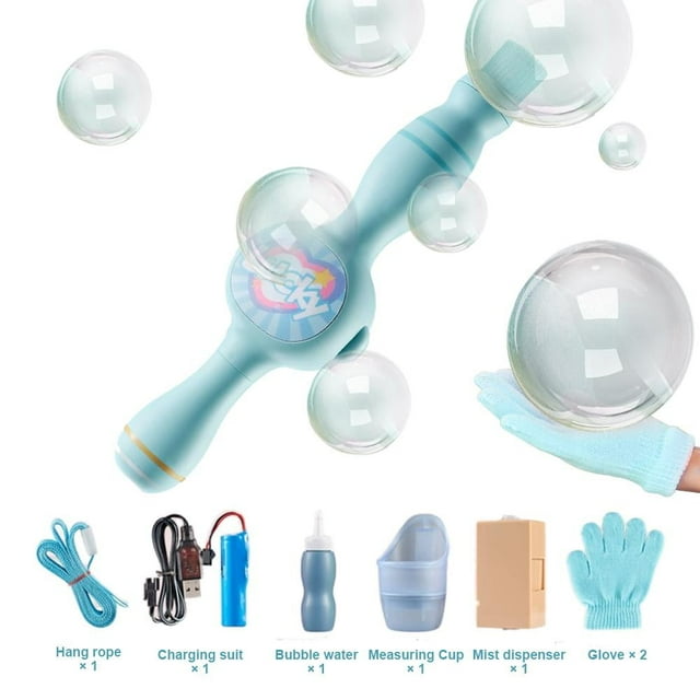 Machine à Bulles de Fumée Colorée Baguette Élastique pour Bulles et Brouillard, Machines Magiques Interactives pour Bulles de Brouillard pour Fête, avec Effet de Fumée Élastique, Conception Légère