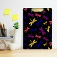 thumbnail image 2 of GZHJMY Dragonfly Clipboards Acrylic A4 Letter Size Clipboards with Metal Clip for Nurses, Students, Teachers, Classroom, Office, 2 of 7