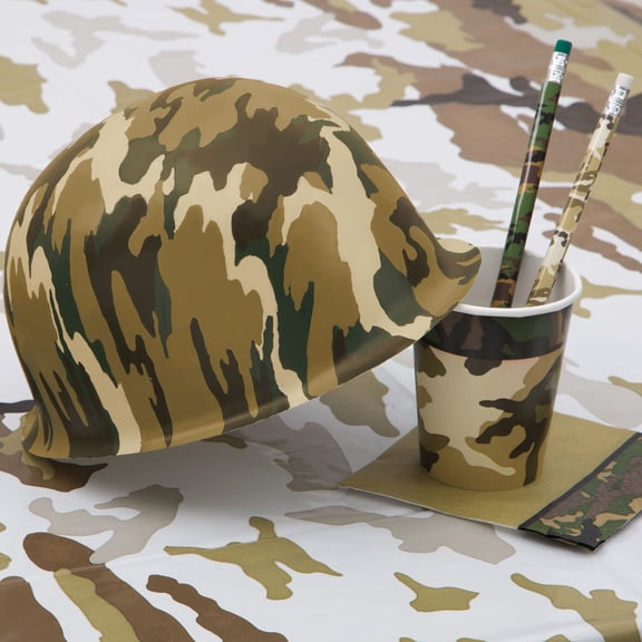 Military Camo Beverage Napkins, 16ct