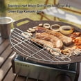 thumbnail image 4 of Toystoory Parrilla Parrilla Acero inoxidable Barbacoa Picnic Cocinar Freír Aceite al vapor Estante Red portátil Lavable Reutilizable Tablero Malla Cocina y Comedor 37x11cm Toystoory HA070698-02, 4 of 6
