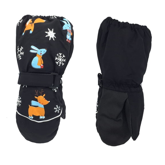 Kids Mittens Waterproof Winter Ski Warm 4 Colors Keep Warm Outdoor Sports Children Toddlers Baby 2-6 Years