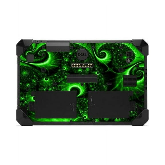 Dell Latitude RUGGED TABLET 7212 GREEN SWIRLS Laptop Skin