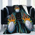 thumbnail image 2 of Volleyball Blanket Gifts for Teen Girls for Bedding Living Room Couch Soft Lightweight Warm Cozy Sport Flame Volleyballs Throw Blankets Christmas Valentine''s Day Decor 60X80in, 2 of 6