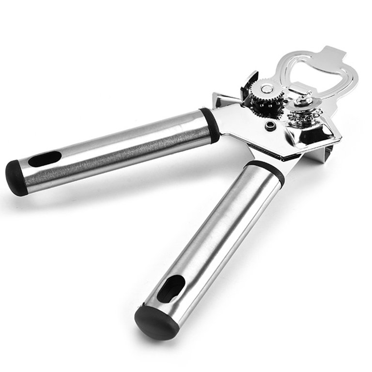 Can Opener, Heavy Duty 3-in-1 Manual Can Opener, Smooth Edge Multi-function Can  Opener With Stainles