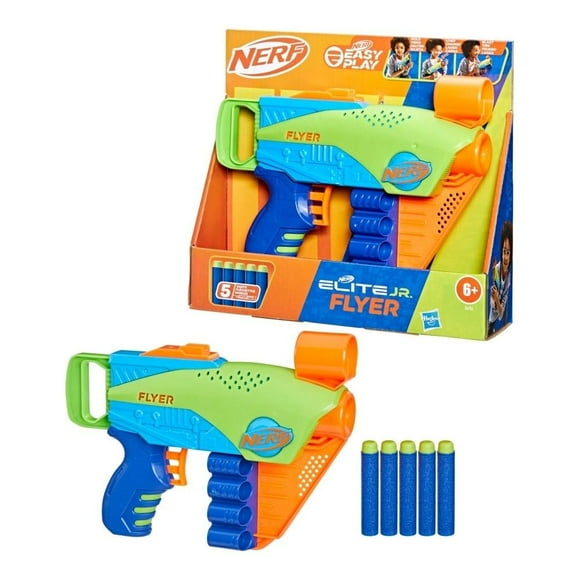 Lanzador Nerf Hasbro Elite Jr Flyer Easy Play