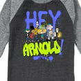 thumbnail image 3 of Hey Arnold! - Retro Arnold Since 96 - Toddler And Youth Raglan Graphic T-Shirt, 3 of 6
