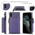 thumbnail image 4 of Funda tipo cartera para iPhone XS Max con tarjetero y correa para el hombro para mujer, 4 of 5