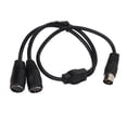 thumbnail image 3 of Cable de adaptador de 4pin 4pin a 2din 4pin, Salida de Señal de Unión Transparente de 1,6 Pies de 1,6 Pies Salida Transparente Din 4Pin A 2Din 4Pin Y Cable de División para, 3 of 7