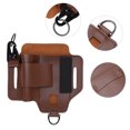 thumbnail image 4 of Organizador de la Bolsa de Herramientas de Cuero Portátiles de Cuero Con Vaina Multiártula para Acampar Actividades Al Aire Libre, 4 of 7