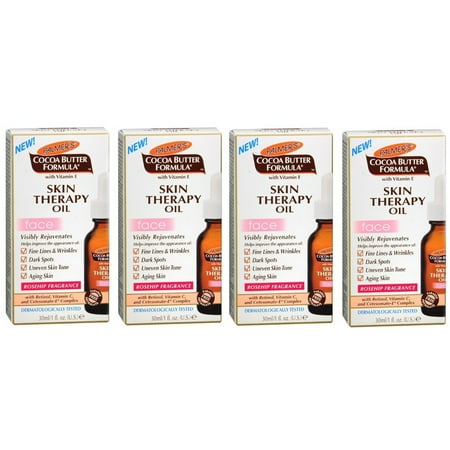 4 Pack - Palmer's Cocoa Butter Formula Skin Therapy Oil for Face 1 oz