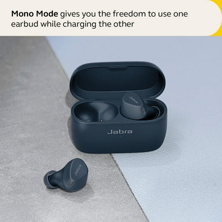 Jabra - Elite 4 Active True Wireless Noise Cancelling In-Ear Headphones - Navy