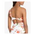 thumbnail image 2 of RACHEL RACHEL ROY Women's White Floral Removable Cups Lined Cutout One Shoulder Tankini Swimsuit Top XS, 2 of 2