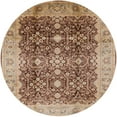 thumbnail image 1 of Ahgly Company Indoor Round Mid-Century Modern Sienna Brown Oriental Area Rugs, 7' Round, 1 of 6
