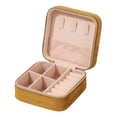 thumbnail image 1 of Jeyry Box Organizador de joyería Examen de almacenamiento de almacenamiento portátil Caja de almacenamiento para collar antes de boda de aretes de naranja, 1 of 8