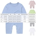 thumbnail image 3 of Newborn Baby Bodysuit for 9-12 Months Baby Long Sleeve Romper Infant Jumpsuit Soft Sleep Play Outfit for Unisex White, 3 of 9