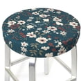 thumbnail image 3 of Lsque Vintage Floral Round Bar chair cushion covers Velvet Fabric Premium Comfort Protects from Scratches and Stains for 14-17 Inch Chair- 13 inch, 3 of 7