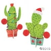 Cactus Christmas Centerpieces