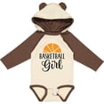 thumbnail image 3 of Inktastic Basketball Girl Sports Gift Girls Long Sleeve Baby Bodysuit, 3 of 5