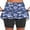 Blue#4, variant on LEBONYARD Womens Clearance under $10,Women's Performance Yoga Skort,Women's Summer Camouflage Print Pleated Tennis Skirts Stretchy Yoga Fake Two Piece Shorts Skirt Purple S