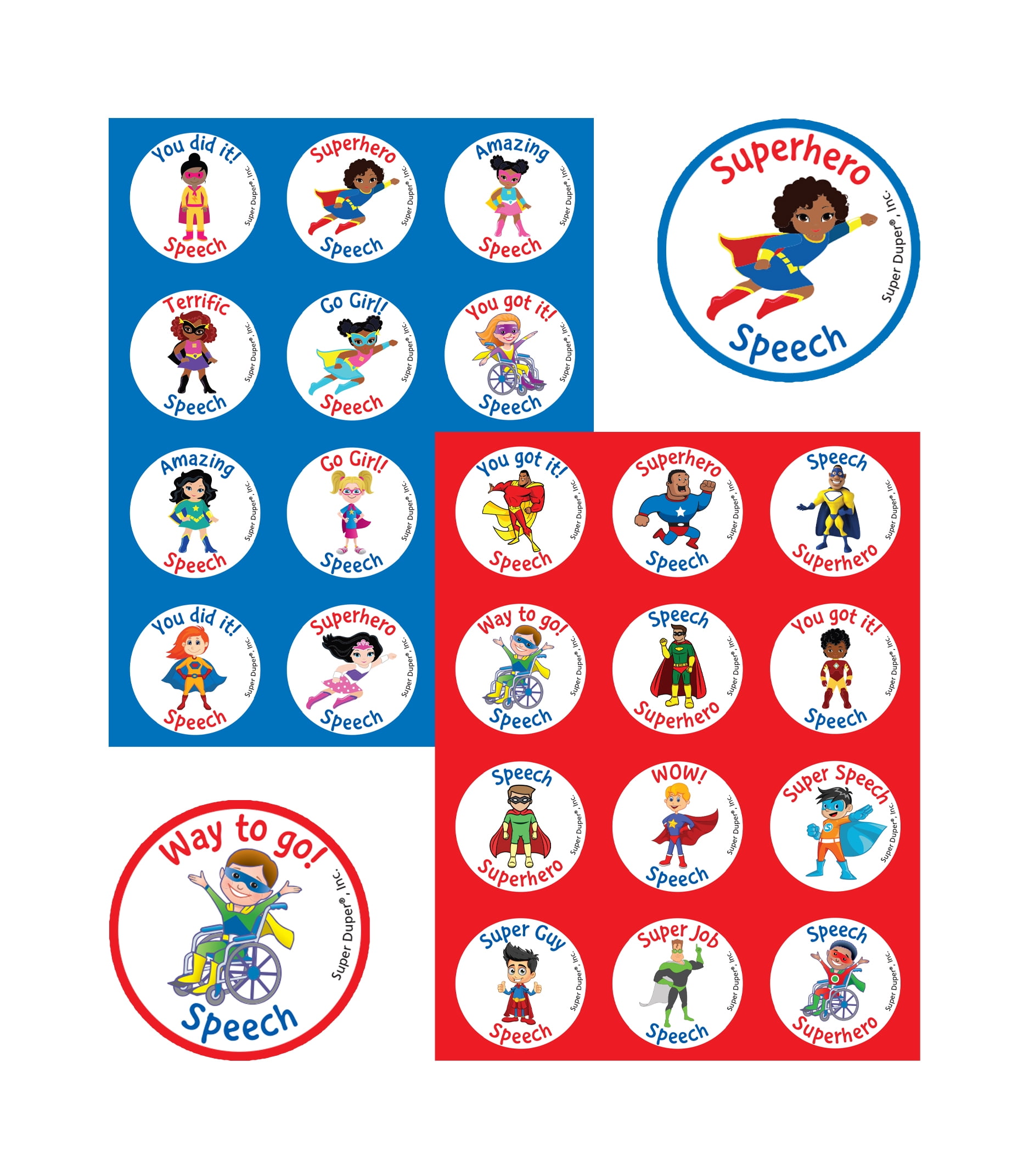 Super Duper Publications | 1,080 Scented Stickers Speech Super Pack | Educational Resource for Children