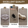 thumbnail image 5 of QiCaiJia Kitchen Rugs, 17''x30'' Brown Kitchen Mats for Floor, Washable Non Slip Absorbent Kitchen Mat, Braided Kitchen Runner Rug, Kitchen Sink Rug, 5 of 7