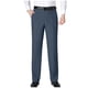 thumbnail image 1 of Pantalones largos para hombre, color liso, con cremallera, botones, pierna recta, pierna ancha, pantalones de traje casuales, pantalones de poliéster para hombre, 1 of 3