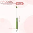thumbnail image 2 of 4 Colors Beadable Pens, 6Pcs Retractable Pen 1.0mm Point Bead Pen, Dark Green, 2 of 7