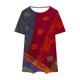 thumbnail image 4 of Fiudx Liquidación de Ofertas Flash Camiseta de Talla Grande para Mujer, Manga Corta, Básica, Estampada, Informal, con Cuello Redondo, Dobladillo Ancho, Camisa Grande, 4 of 4