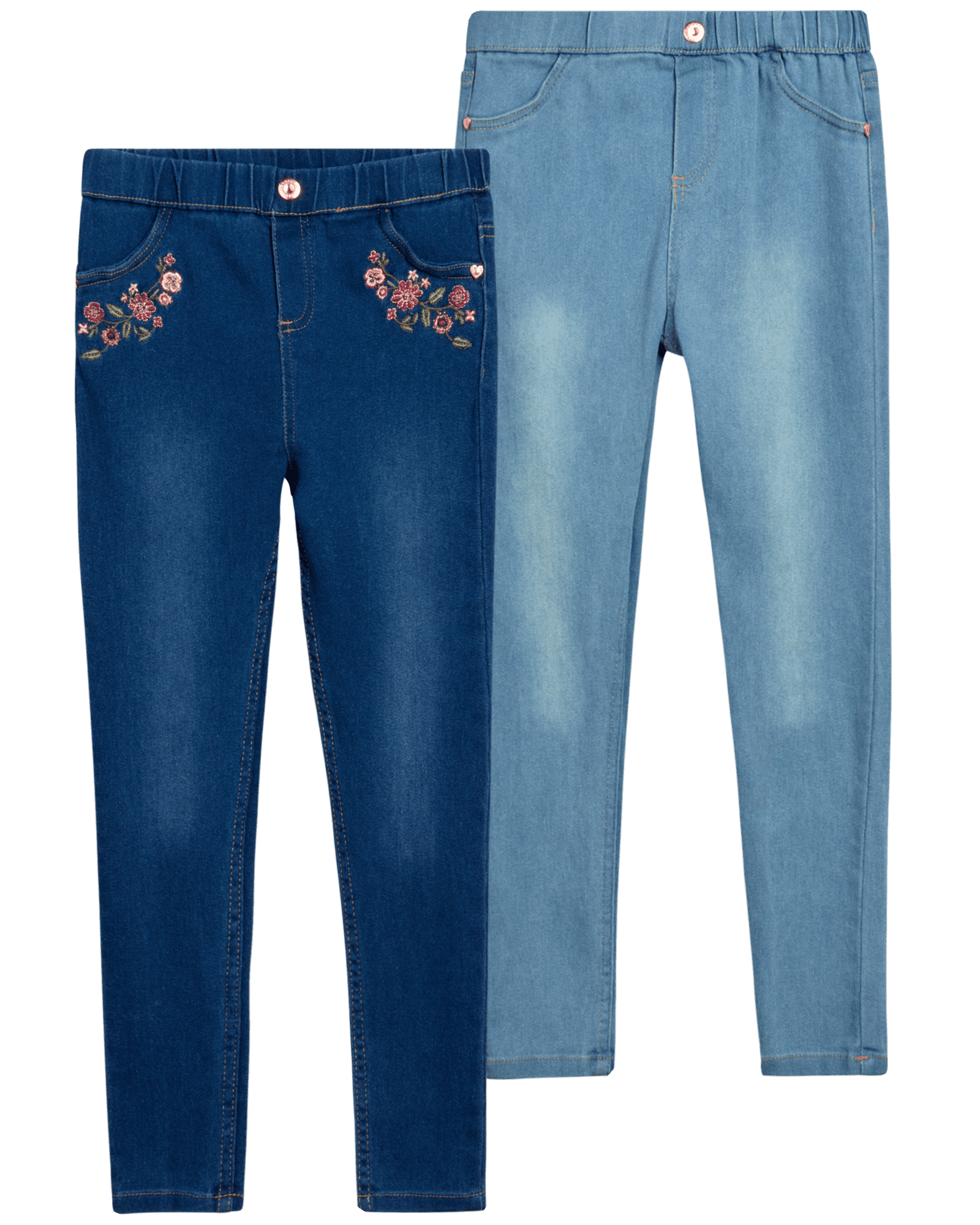 Nanette Lepore Girls' Jeggings - 2 Pack Super Stretch Denim Jeans ...