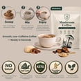 thumbnail image 5 of Mushroom Coffee 6-in-1 Instant Coffee, 40 Servings (200g), Lion’s Mane Cordyceps Reishi Blend, Low Caffeine Coffee Alternative, Sugar Free, Keto, Vegan, 5 of 5
