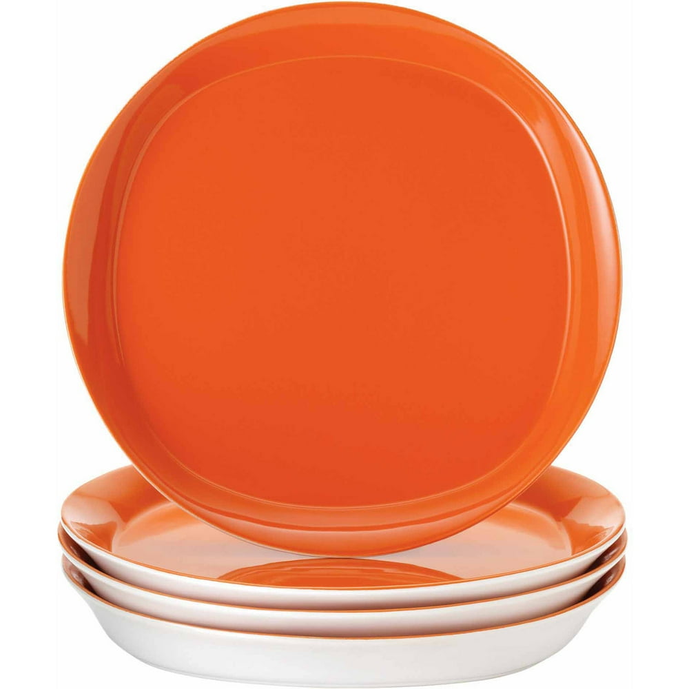 Rachael Ray Dinnerware Round and Square 4Piece Stoneware Dinner Plate