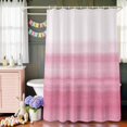 thumbnail image 6 of Pink White Shower Curtain Set with Hooks, Abstract Modern Brush Strokes Waterproof Fabric Bathroom Curtains Decor Home Accessories,66 X 72 Inch Long, 6 of 9