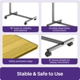 thumbnail image 3 of KEKOY Overbed Table, Adjustable Overbed Bedside Table with Wheels, Tilt Table for Medical Home Care and Hospital Use,Smooth Rolling, Stable Support Design, 3 of 6