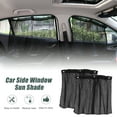 thumbnail image 2 of REGALWOVEN Mesh Foldable Car Side Window Sun Shade, Black, 283" x 196", 2 of 4