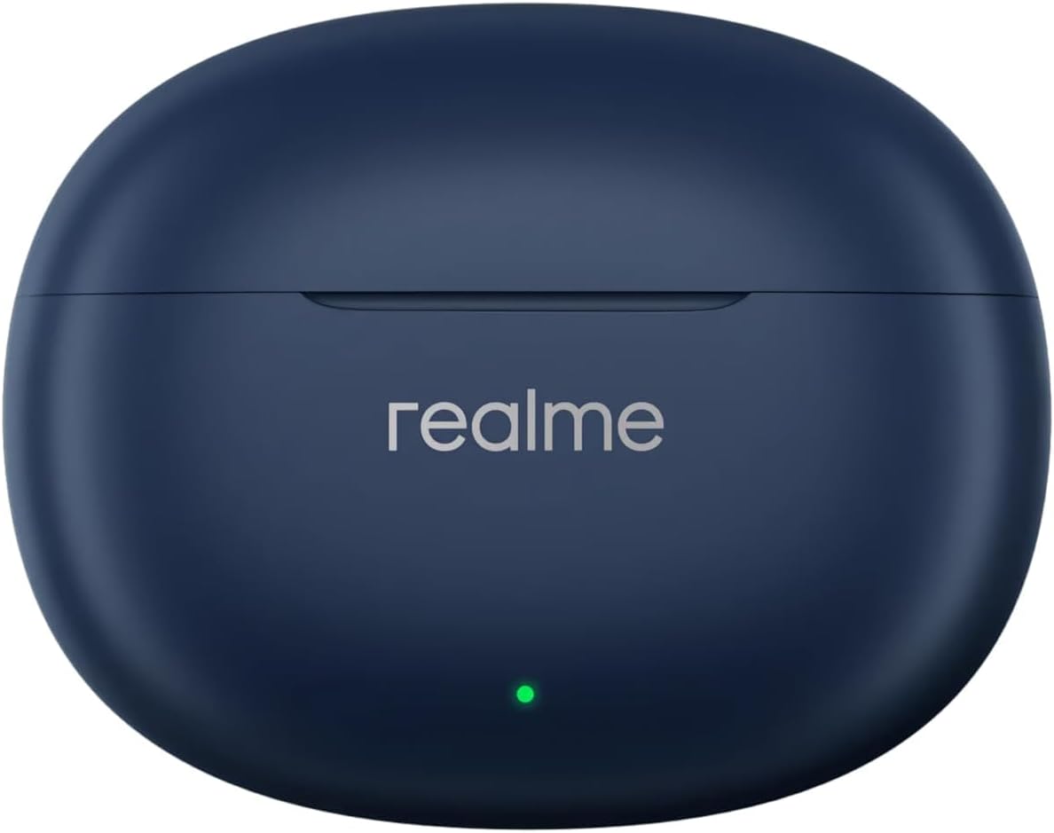 realme T110 AI ENC Noise Cancelling Wireless Earbuds, Lightweight in-Ear Buds, 10mm Dynamic Bass Driver, Heavy Bass, 38H Battery, Wireless Charging, Bluetooth 5.4, IPX5 Water Resistance - (Jazz Blue)