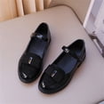 thumbnail image 4 of Otqutp Mary Jane Shoes for Girls Bow School Dress Flats Non-Slip School Shoes Toddler Princess Leather Shoes for Kids, 4 of 6
