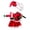 M, variant on Pet Santa Costume with Santa Hat for Cats Dog Christmas Party Cats Festival Costume All Size Cats Dog Cosplay Accessories