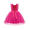 Hot Pink, variant on Arshiner Toddler Dress Summer Ruffle Sleeve V-Back Tie Waist Flower Girl Dresses Wedding Tulle Outfit
