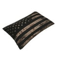 thumbnail image 3 of Balery American Flag With Desert Camouflage Pillow Covers,Bed Pilowcases,Reversible Plush Throw Pillow Covers End Pillow Encasement,Pillow Case - 20"X30", 3 of 9