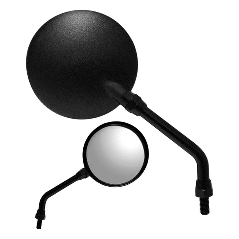 K Source 941036 37/8" Retro Flat Foldaway Left Side Round Black