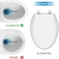 thumbnail image 3 of Toilet Seat, Elongated Toilet Seat with Toddler Seat Built in, Potty Training Toilet Seat Elongated Fits Both Adult and Child, with Slow Close and Magnets- Elongated, 3 of 7