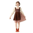 thumbnail image 4 of EnJoCho 𝖯ioneer Prairie Dress with Floral Bonnet 𝖢olonial Vintage Dress Little House on The Prairie Halloween Outfit for Girls Age 5-12 Historical, 4 of 9