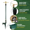 thumbnail image 3 of 2 Pack 3-Arm Garden Sprinkler, 360 Degree Rotation Lawn Sprinkler, High-Rise Lawn Watering Irrigation System, Adjustable Height, 3 of 8