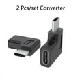 thumbnail image 6 of 2Pcs/Set Right Angle USB 3.1 Type C Male to Female Converter USB-C Adapter for Smart Phone Portable Connector, 6 of 8